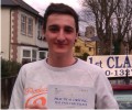 Dean with Driving test pass certificate